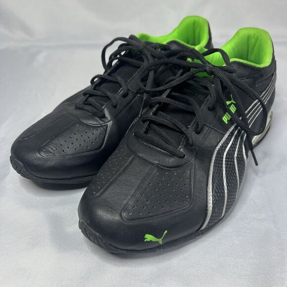 Mens Puma~Black/Green Sneakers~Size 11~Pre-owned - Picture 2 of 10